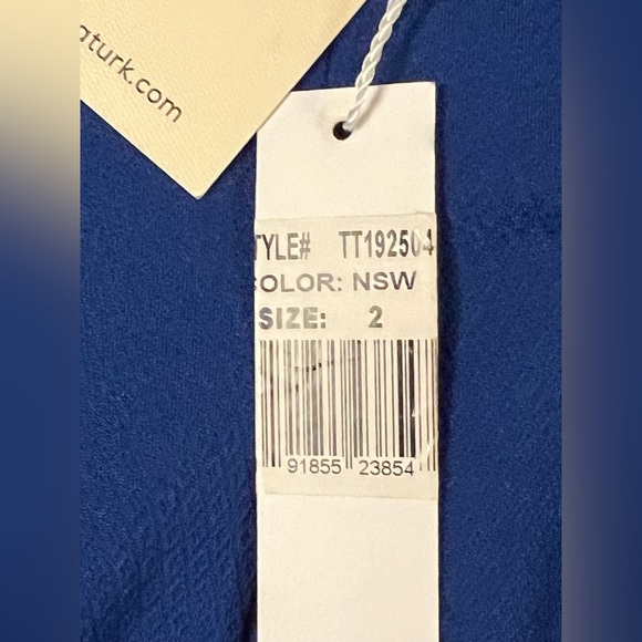 Trina Turk Honor Keyhole Halter Dress $158 Punch Size 2 NWT Blue C14 - Picture 7 of 10